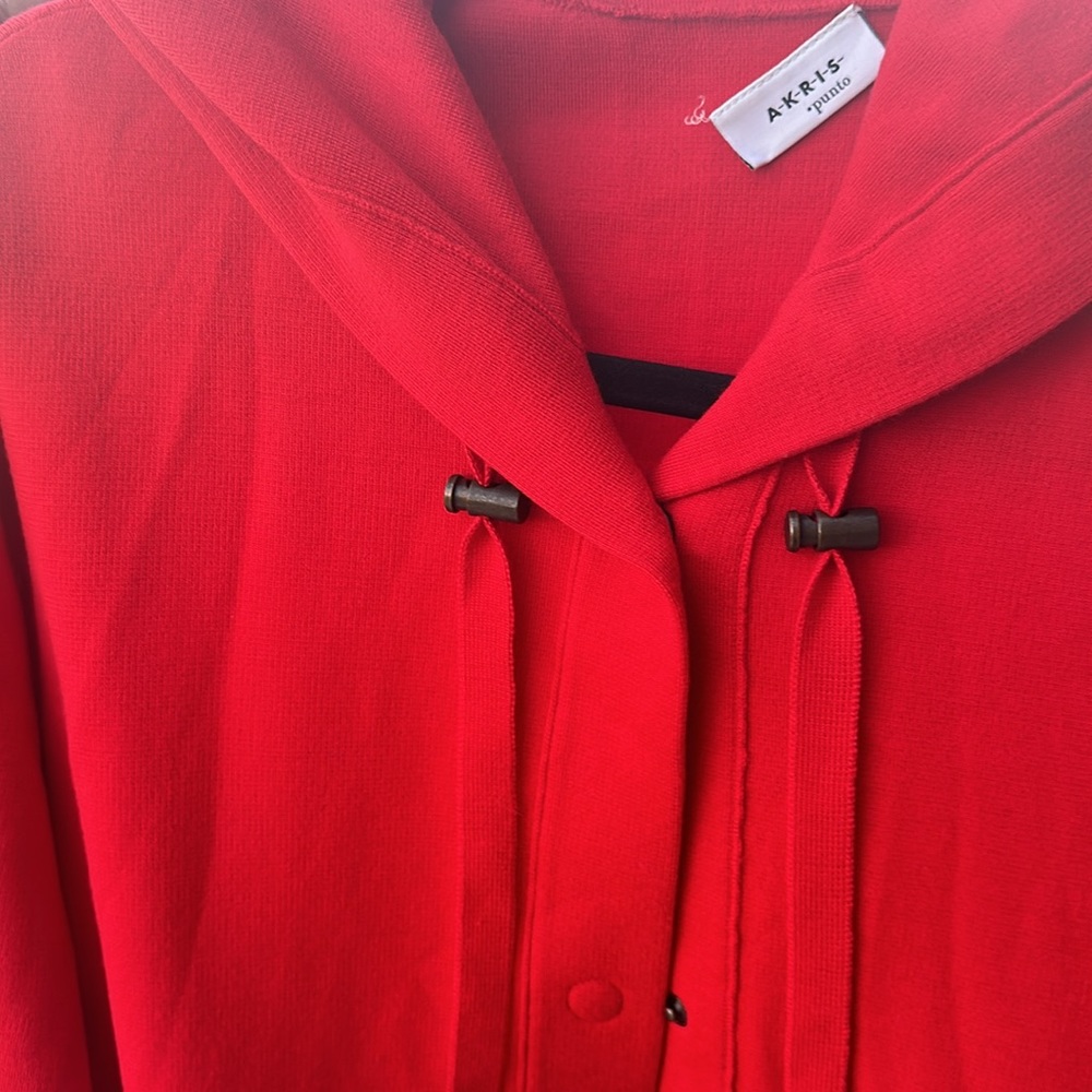 Akris red sweater - Picture 3 of 8